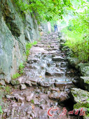 陜西太白縣的“五尺道”遺跡